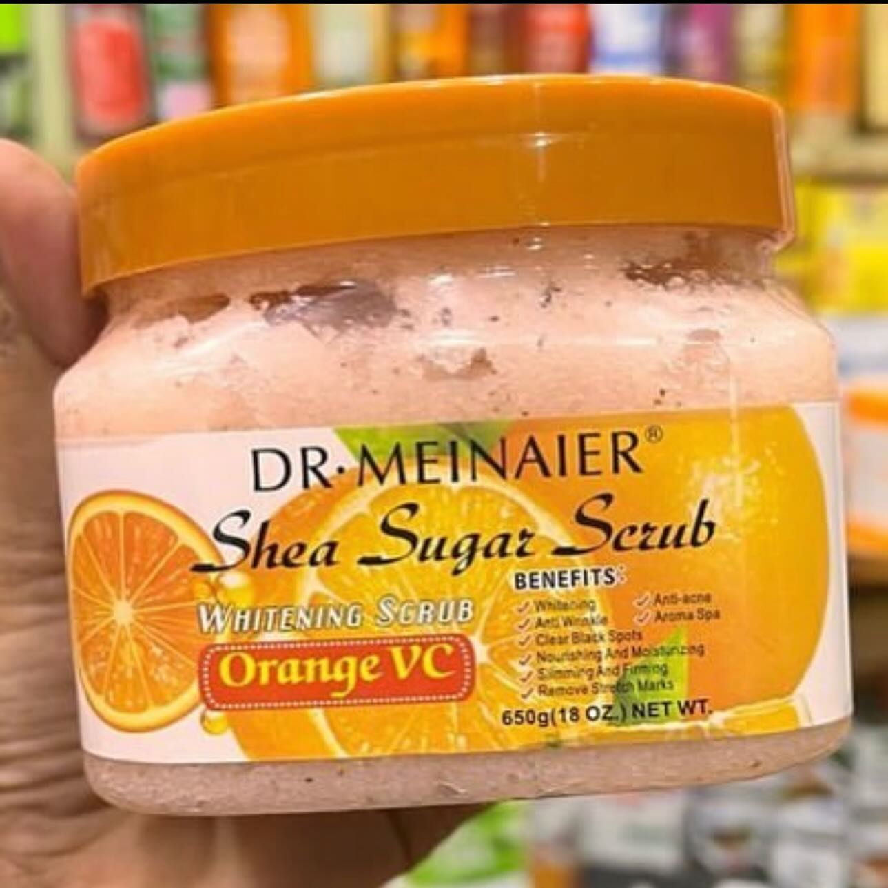 DR MEINAIER Whitening VC Shea Sugar Scrub 650g Removes Knuckles Super Whitening Clear Dark Spots Dark Armpits Anti Bacterial Personal Care Body Care Body Scrubs