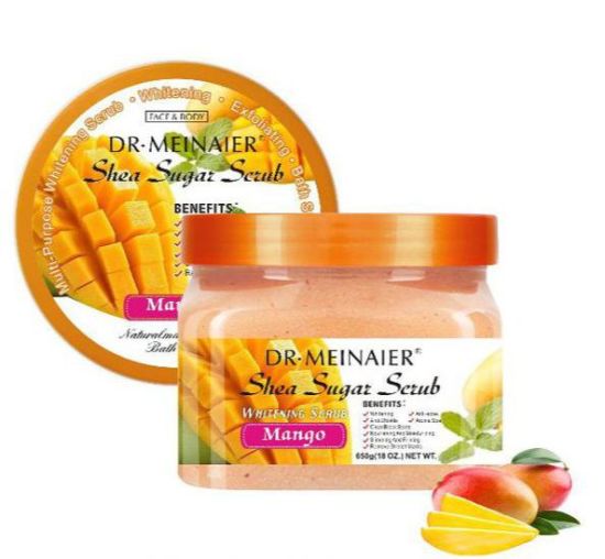 DR MEINAIER Whitening VC Shea Sugar Scrub 650g Removes Knuckles Super Whitening Clear Dark Spots Dark Armpits Anti Bacterial Personal Care Body Care Body Scrubs