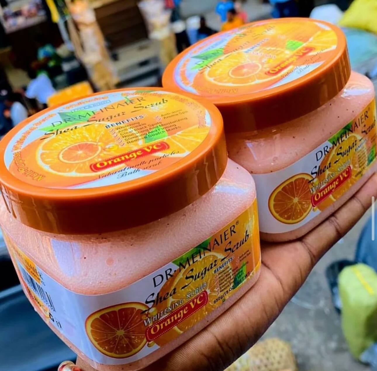 DR MEINAIER Whitening VC Shea Sugar Scrub 650g Removes Knuckles Super Whitening Clear Dark Spots Dark Armpits Anti Bacterial Personal Care Body Care Body Scrubs