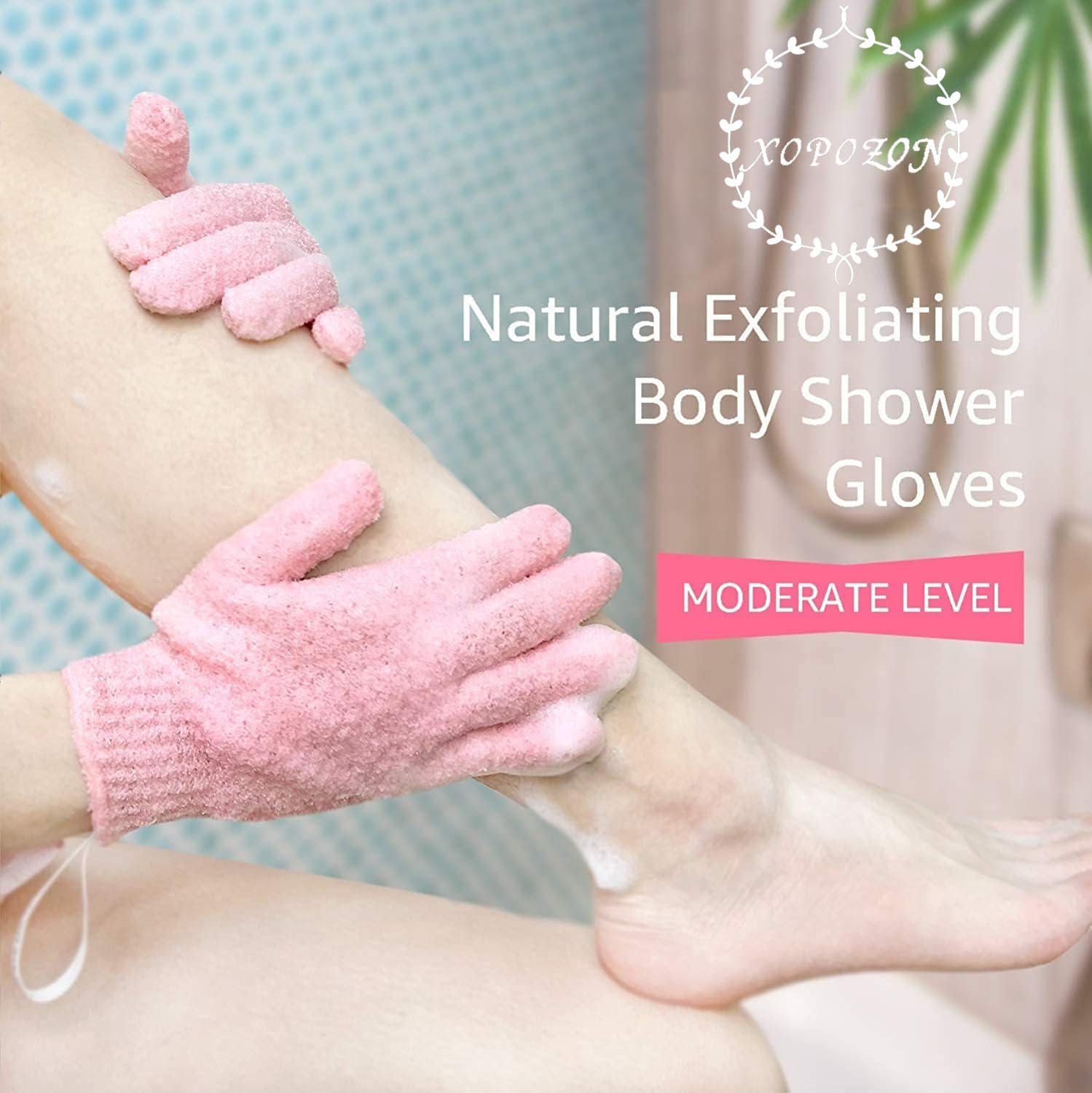 12 Pcs Pair Bath Gloves for Shower Natural Loofah Exfoliating Wash Gloves for Body and Face, Dead Skin Remover, Double Sided Microfibre Shower Body Gloves for Adults and Kids