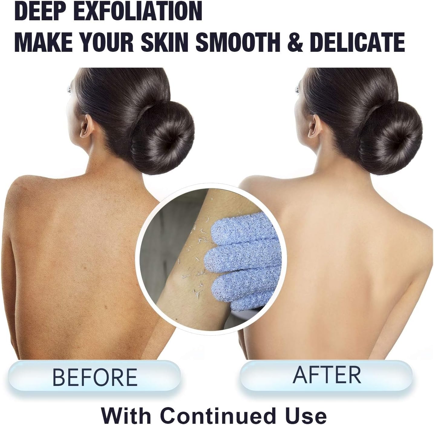 16 Pcs Pair Bath Gloves for Shower Natural Loofah Exfoliating Wash Gloves for Body and Face, Dead Skin Remover, Double Sided Microfibre Shower Body Gloves for Adults and Kids