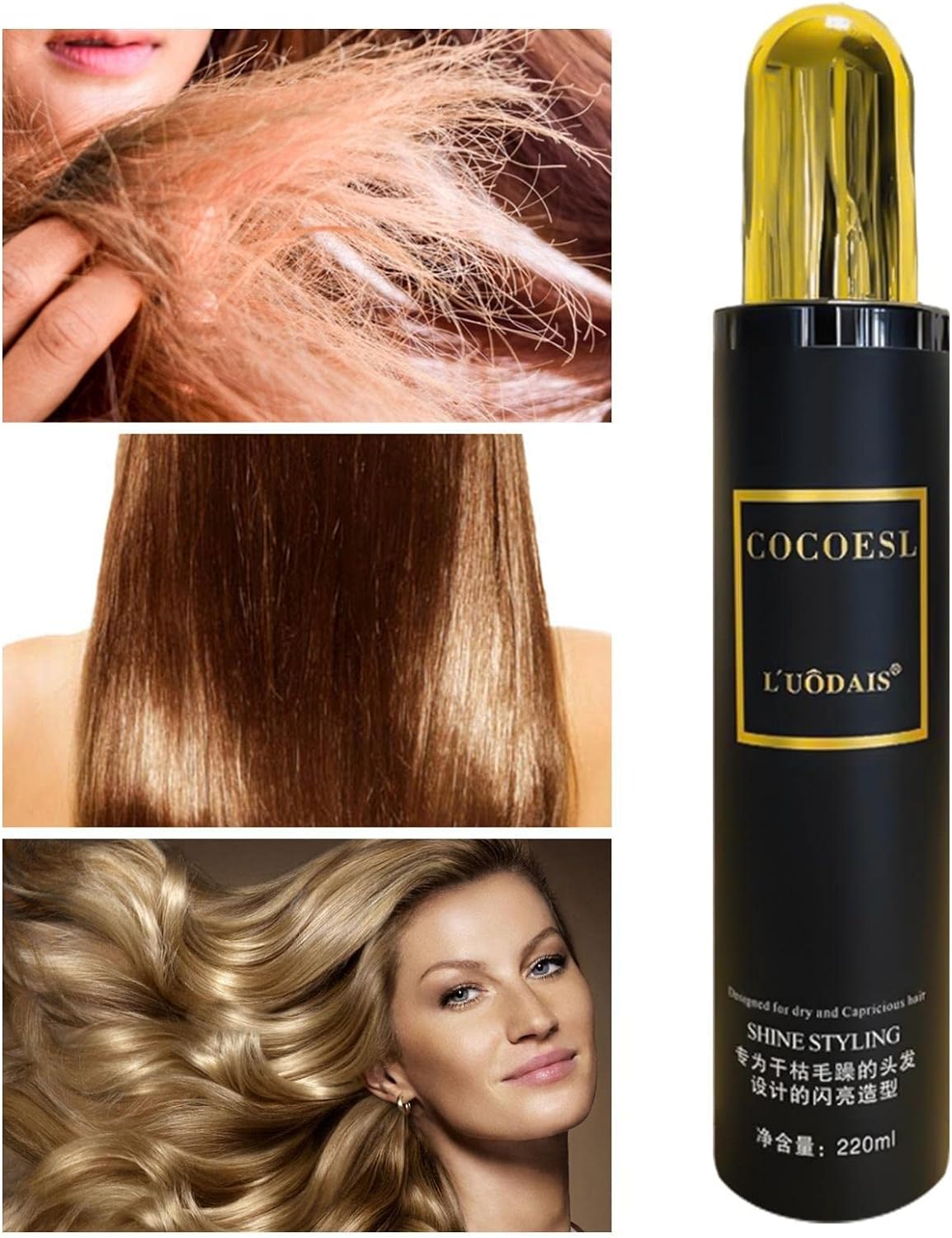 Pheromone Hair Spray - Long Lasting Perfume Spray Oil for Hair | 220ml Pheromone Spray Repair Solution for Rough Frizzy Dry And Tangled Hair Styling Hair Sprays