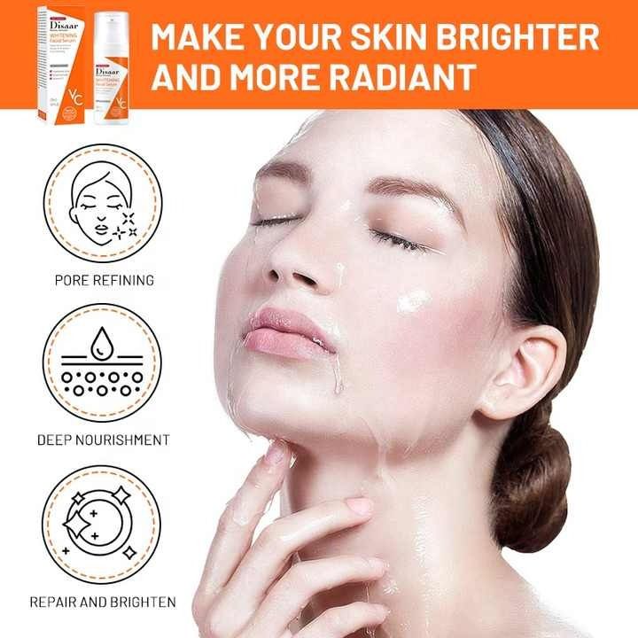 Disaar beauty skincare Vitamin C whitening facial serum 50ml Advanced Antioxidant Serum Advanced Antioxidant Serum With Collagen and Vitamin C Personal Care Face Serum