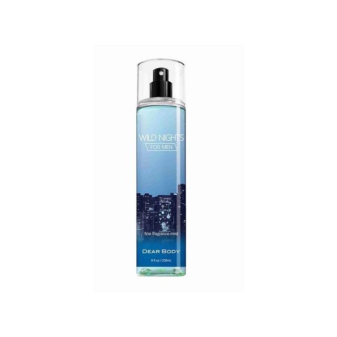 2 Pack Dear Body Wild Nights For Men Body Mist Unique and Thought Provoking Fragrance Fresh Fragrance Body Splash Wild Nights For Men Best Gift For Someone Body Sprays Signature Collection