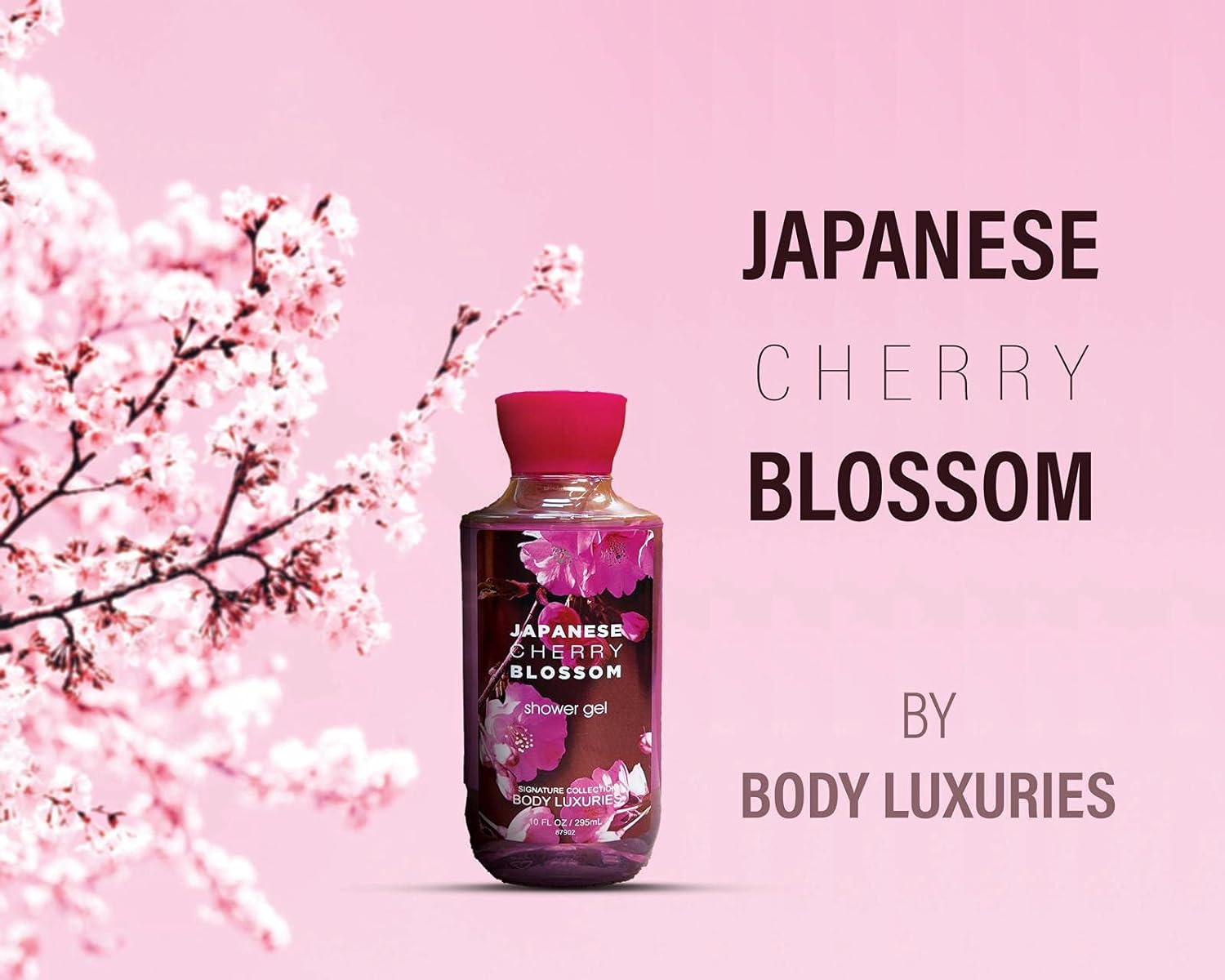 2 Pack Dear Body Japanese Cherry Blossom Shower Gel(10 FL OZ / 295ML) Moistuizing Vitamin E Aloe Vera Scented Body Luxuries Signature Colection Keep Fresh Shower Gel