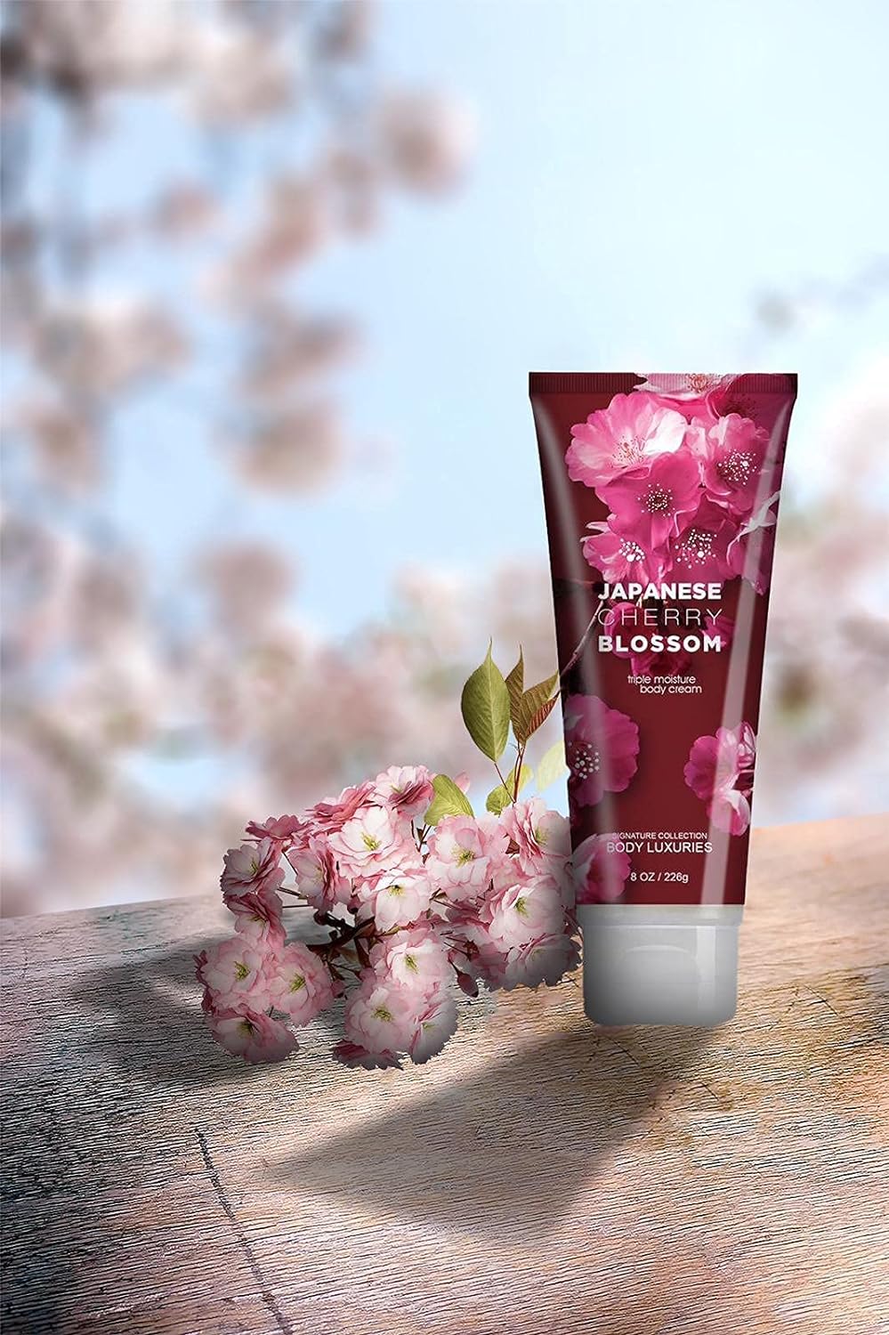 2 Pack Body Luxuries Japanese Cherry Body Cream | Signature Collection | Japanese Cherry Blossom Ultra Shea Triple Moisture Body Cream Moisturizer 8 Fluid Ounce / 226g Excellent Body Moisturizer