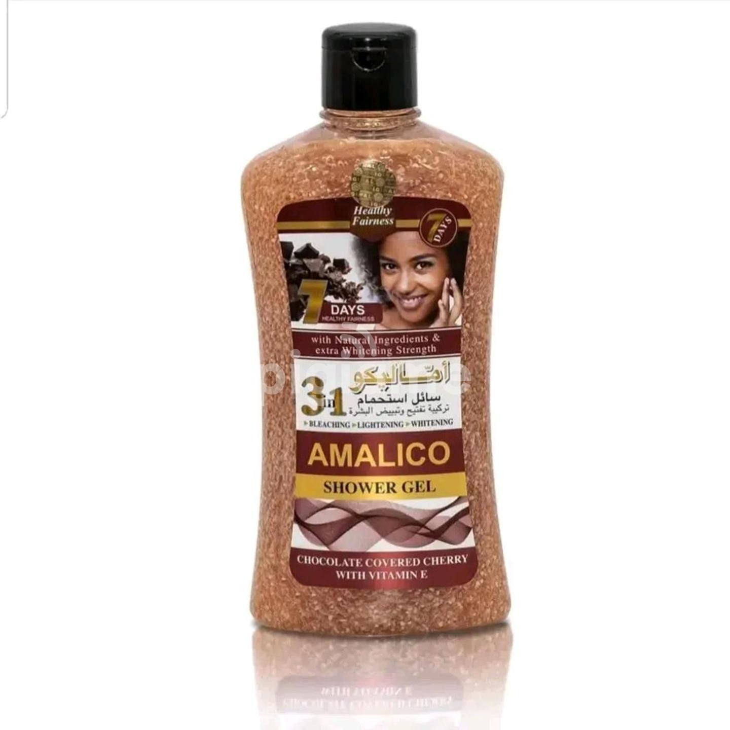 Amalico 3 in 1 Chocolate Bleaching, Lightening, Whitening Shower Gel 500ml