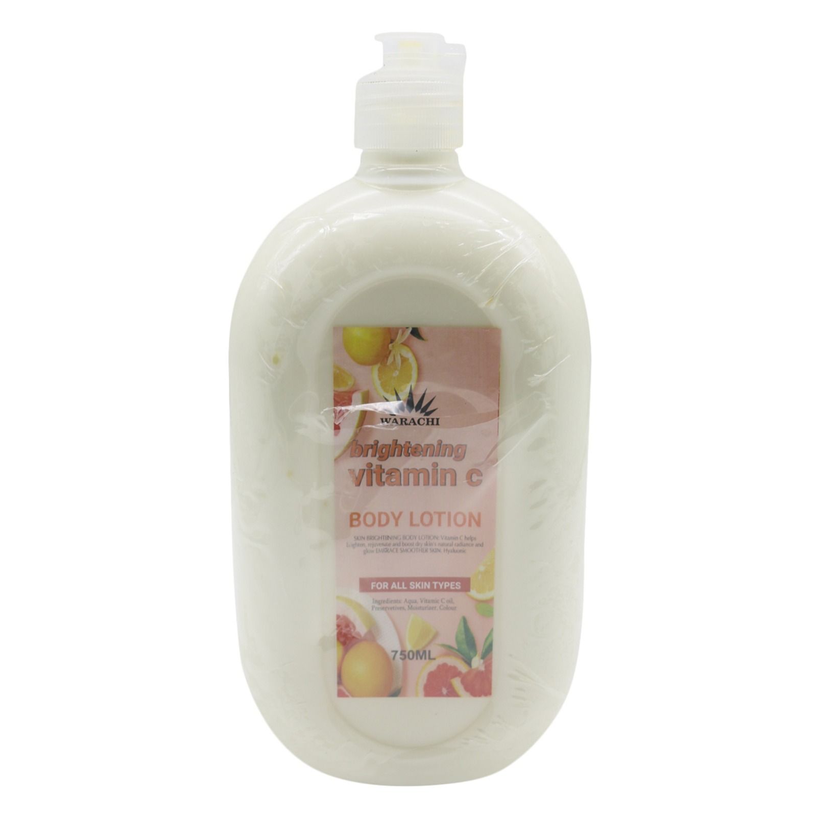 Warachi Vitamin C Brightening Body Lotion- 750ml Enriched with Organic Almond Oil, Vanilla, Vitamin C & Cape Chestnut Oil Exquisite Fragrance 750ml