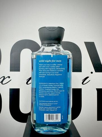 Dear Body Wild Night For Men Shower Gel 295ml Make Your Skin Soft & Smooth Vitamin E & Aloe Vera Combined with Shea Butter to Nourish Skin Body Washes