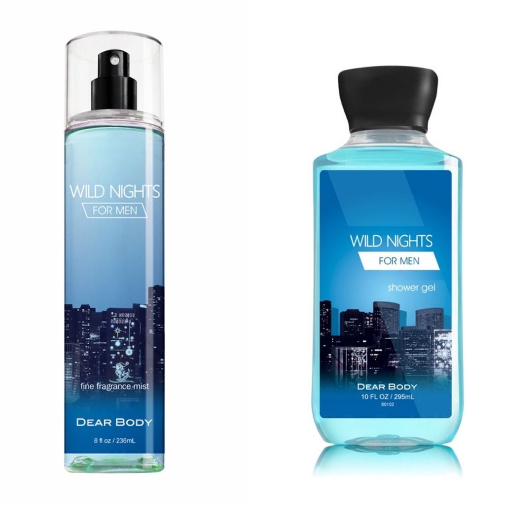 Dear Body Wild Night For Men Shower Gel 295ml Make Your Skin Soft & Smooth Vitamin E & Aloe Vera Combined with Shea Butter to Nourish Skin Body Washes