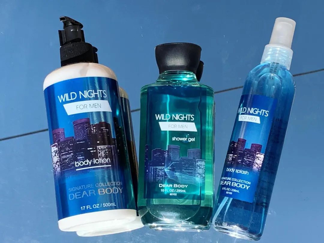 Dear Body Wild Night For Men Shower Gel 295ml Make Your Skin Soft & Smooth Vitamin E & Aloe Vera Combined with Shea Butter to Nourish Skin Body Washes