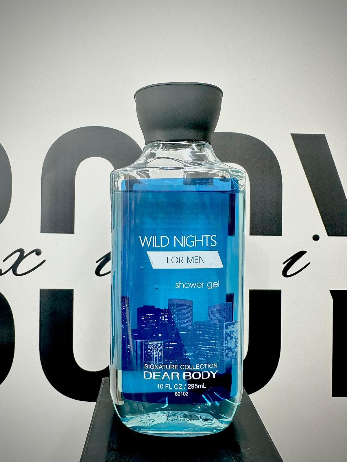 Dear Body Wild Night For Men Shower Gel 295ml Make Your Skin Soft & Smooth Vitamin E & Aloe Vera Combined with Shea Butter to Nourish Skin Body Washes
