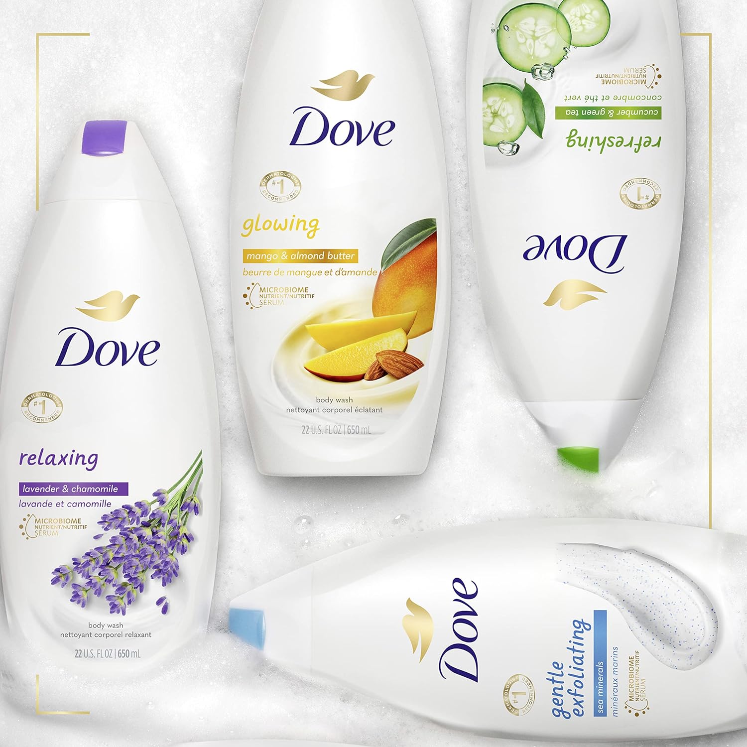 500ml Dove Body Wash Pistachio Cream 750ml Effectively Washes Away Bacteria While Nourishing Your Skin 22 oz 500ml Combination of Skin-natural Nourishers and Plant-based Moisturizers Body Wash