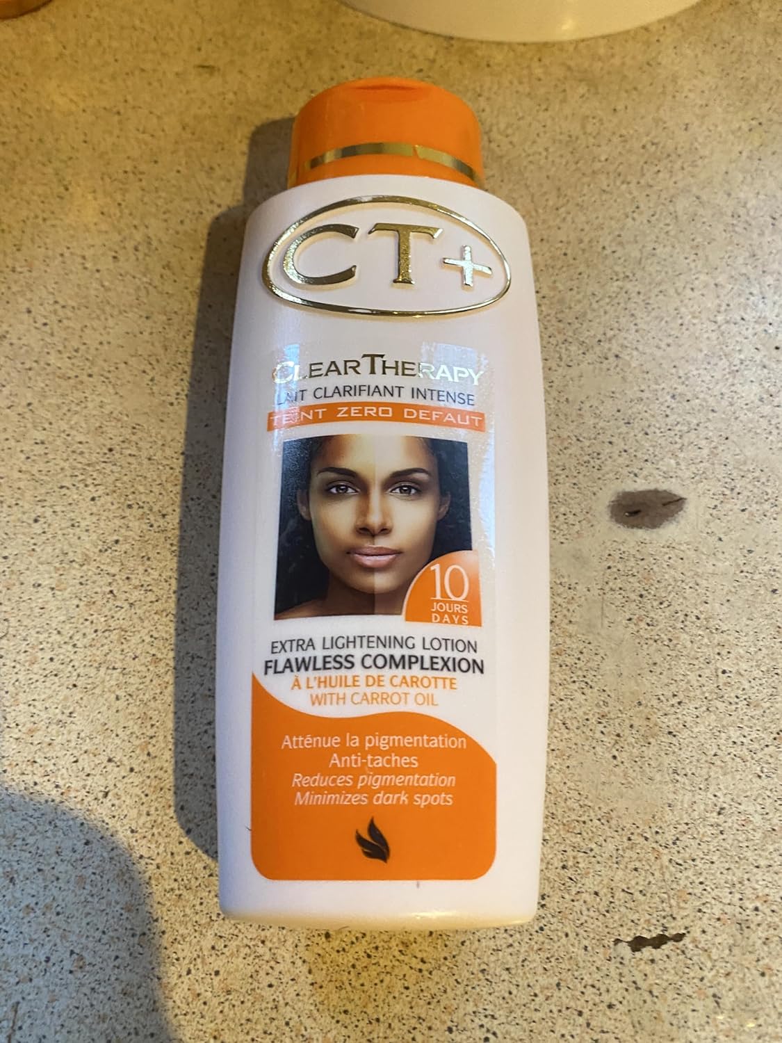 Ct+ Clear Therapy Extra Lightening Lotion With Carrot Oil For Flawless Complexion-Smoothen & Softens Skin Lightening the Skin Reduces Pigmentation Fast Whitening Results 400ml