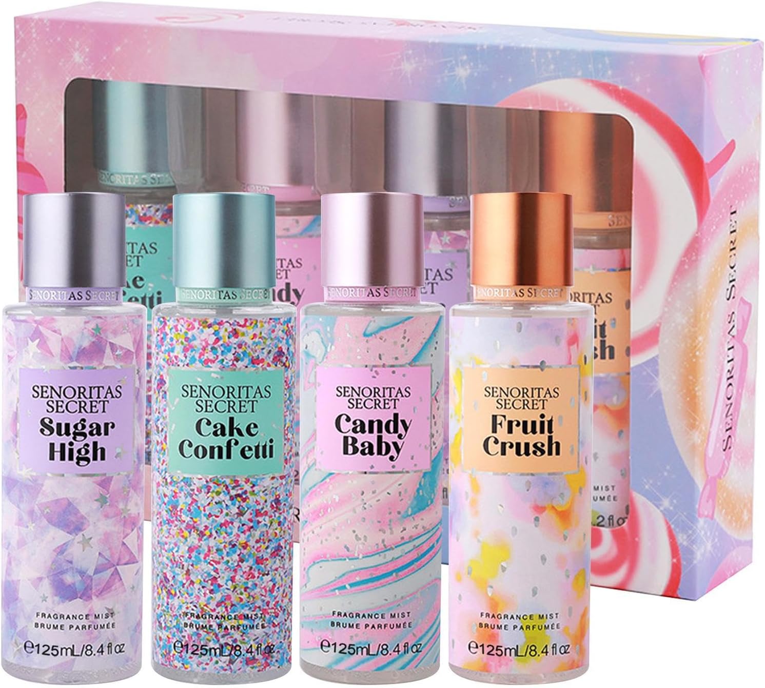 Victoria's Secret Cake Confetti Fragrance Mist 250ml - Romantic Perfume Set for Women - Long-Lasting, Non-Irritating, Multi-Purpose Spray Fragrances for Women Girls Body Signaaure Collections