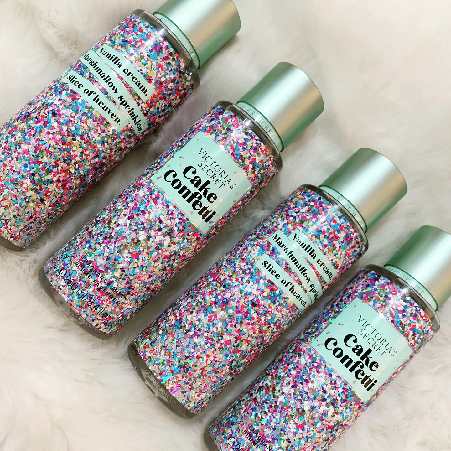 Victoria's Secret Cake Confetti Fragrance Mist 250ml - Romantic Perfume Set for Women - Long-Lasting, Non-Irritating, Multi-Purpose Spray Fragrances for Women Girls Body Signaaure Collections