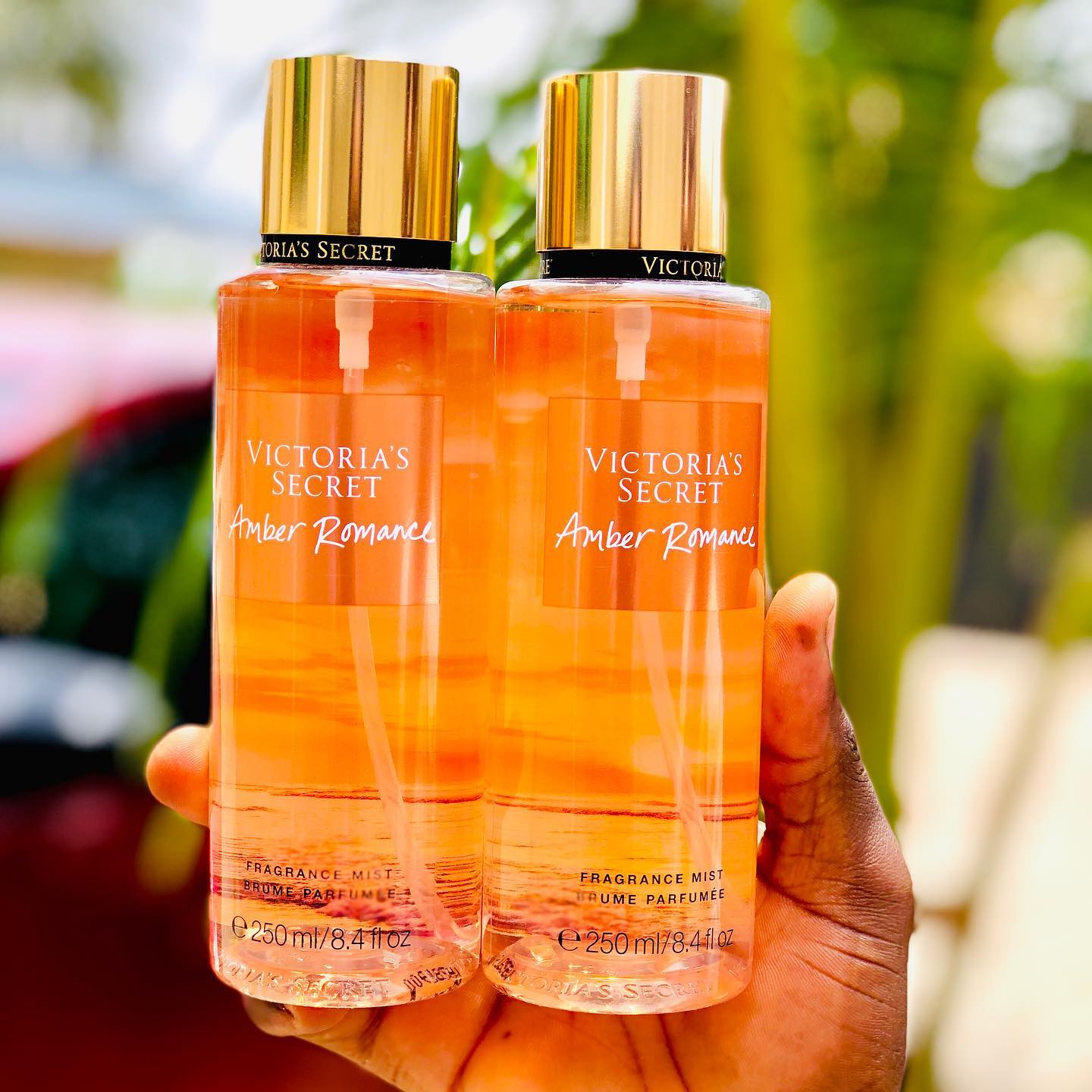 Victoria's Secret Amber Romance Fragrance Mist 250ml - Romantic Perfume Set for Women - Long-Lasting, Non-Irritating, Multi-Purpose Spray Fragrances for Women Girls Body Signaaure Collections