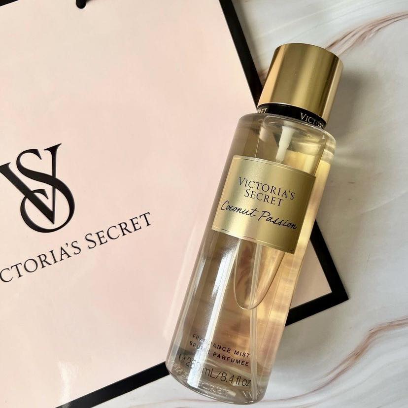 Victoria's Secret Coconut Passion Fragrance Mist 250ml - Romantic Perfume Set for Women - Long-Lasting, Non-Irritating, Multi-Purpose Spray Fragrances for Women Girls Body Signature Collections