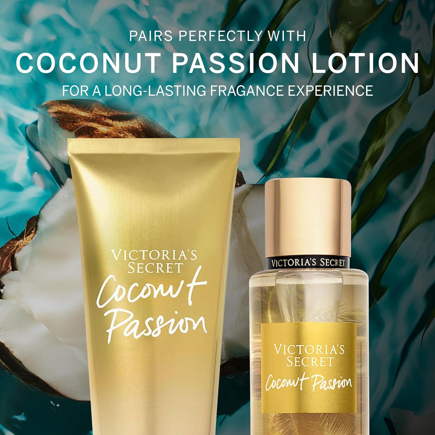 Victoria's Secret Coconut Passion Fragrance Mist 250ml - Romantic Perfume Set for Women - Long-Lasting, Non-Irritating, Multi-Purpose Spray Fragrances for Women Girls Body Signature Collections