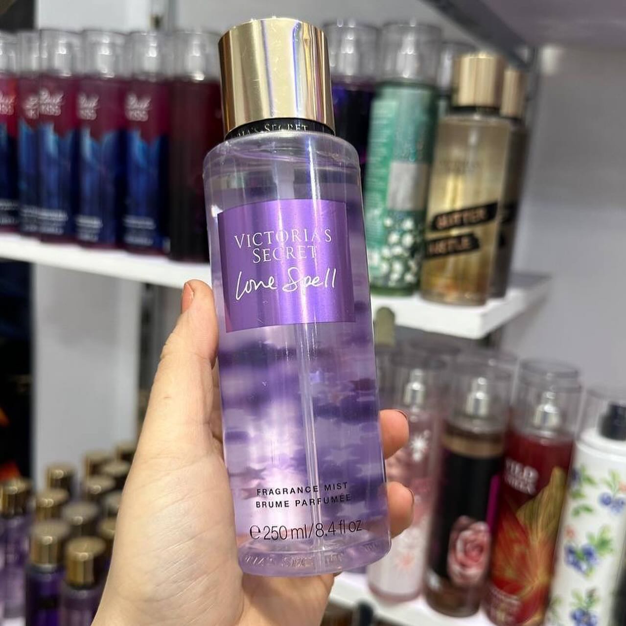 Victoria's Secret Love Spell La Creme 250ml Fragrance Body Mist For Women Romantic Perfume Set for Women - Long-Lasting, Non-Irritating, Multi-Purpose Spray Girls Body Signature Collections