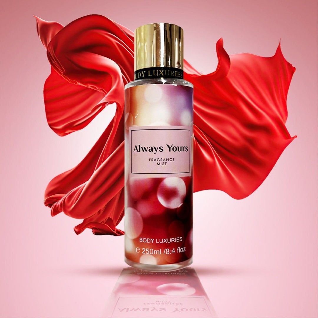 Body Luxuries Always Yours 250ml Fragrance Body Mist For Women Romantic Perfume Set for Women - Long-Lasting, Non-Irritating, Multi-Purpose Spray Girls Body Signature Collections