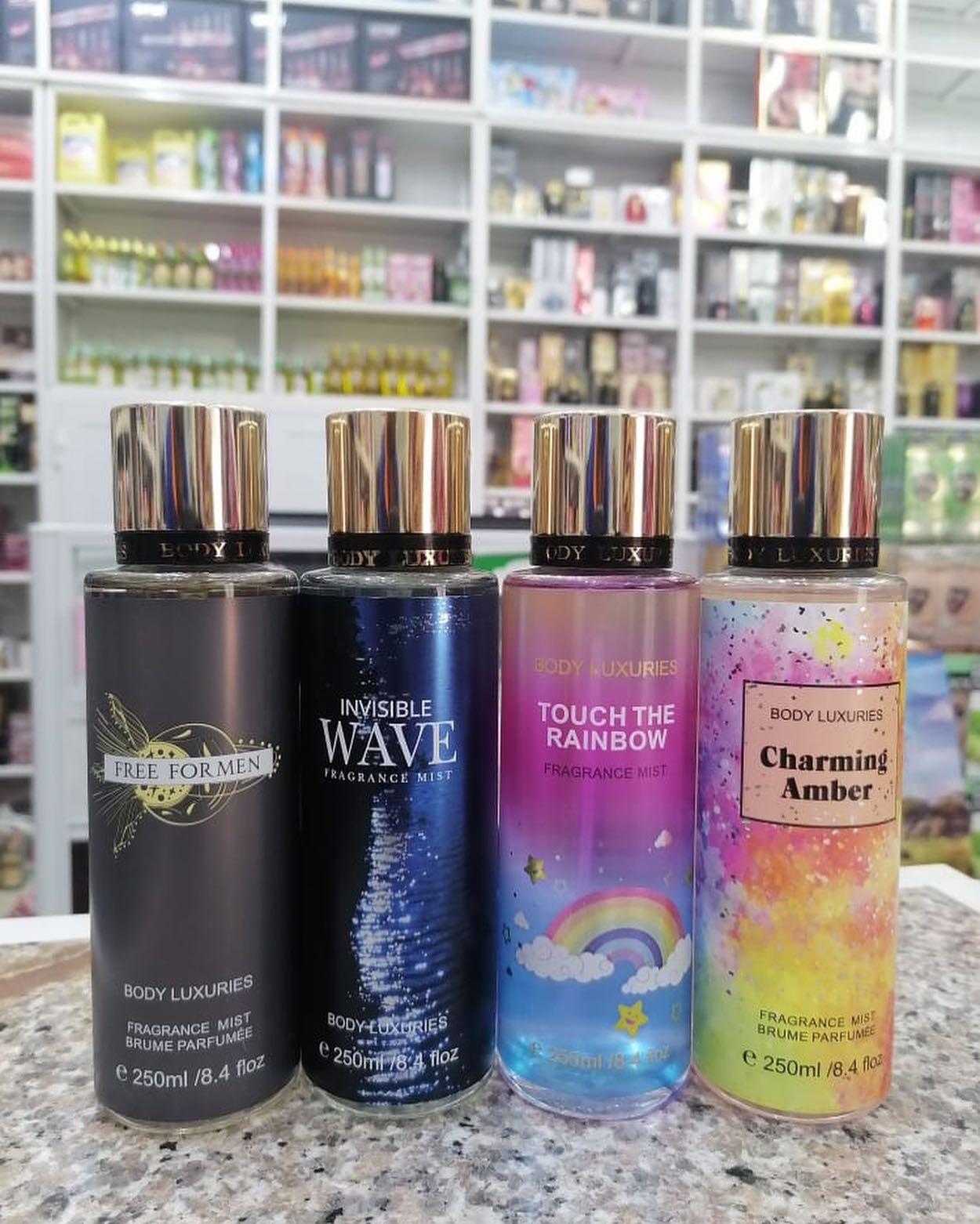 Body Luxuries Charming Amber 250ml Fragrance Body Mist For Women Romantic Perfume Set for Women - Long-Lasting, Non-Irritating, Multi-Purpose Spray Girls Body Signature Collections