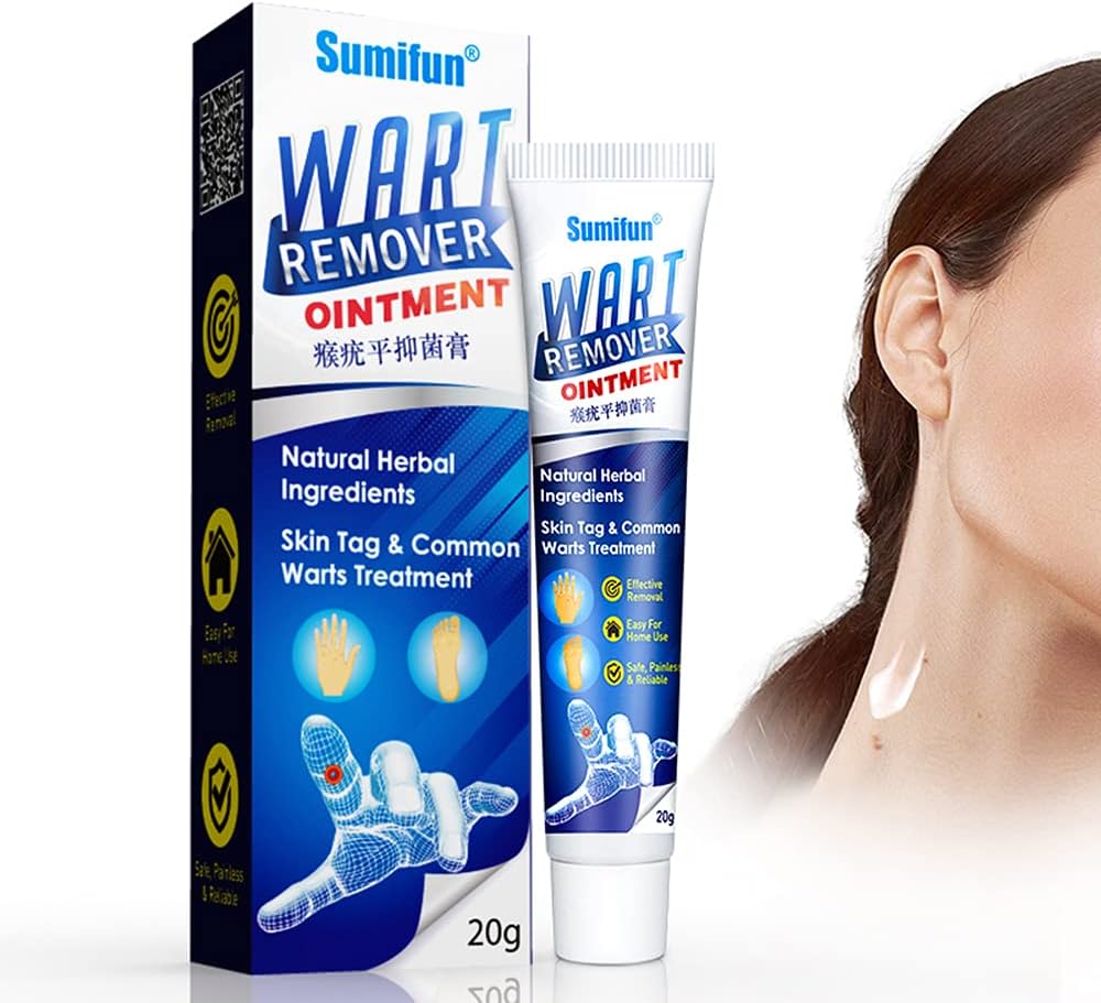 Sumifun Wart Remover Cream, Skin Tag Remover for Common Warts, Corn, Callus Warts &amp; Skin Tag Removal Natural Ingredients Portable Sumifun Wart Remover Cream