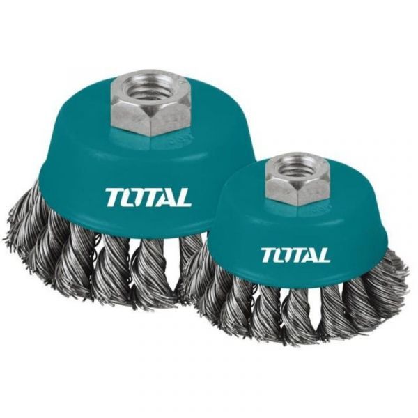 TOTAL TAC32041  Wire cup brush 100mm, 4"