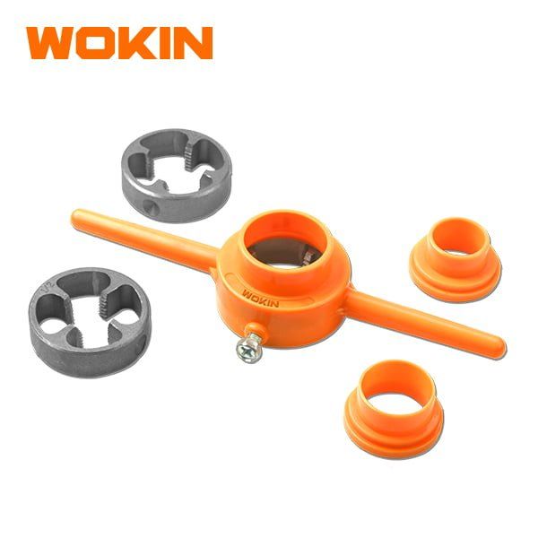WOKIN 333006 PVC PIPE THREADING SET, 1/2" - 1"