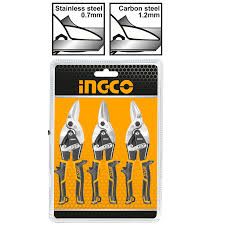 INGCO HTSNK0110 3 Pcs aviation snip set 250mm（10"）