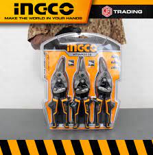 INGCO HTSNK0110 3 Pcs aviation snip set 250mm（10"）