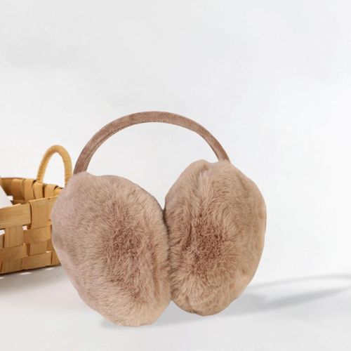 Furry Earmuffs Warmer Warm Cute Ear Cover Thick Solid Camel