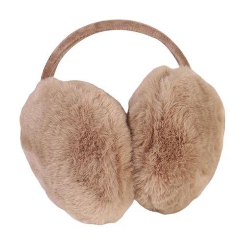 Furry Earmuffs Warmer Warm Cute Ear Cover Thick Solid Camel