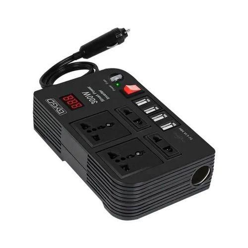 300W Car Power Inverter Dc to Ac 12V to 220V With 4 Ac ports, 4 USB outlets