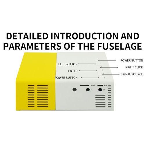 Portable HomeOffice LED Projector Project Machine Home Cinema Theater Yellow