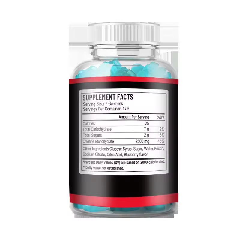 Weight Gain Supplement Creatine Monohydrate Gummies Gain Weight Pill for Muscle Strength and Energy Boost