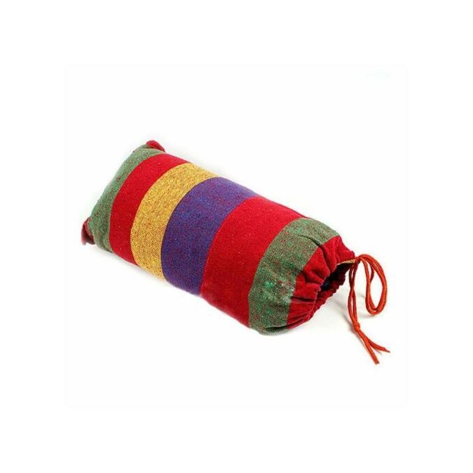 Outdoor Camping Hiking Garden Hammock Hanging Bed StripesEasy fixing, just fix the hammock with 2 binding strings and tie the strings to trees or poles Easy to carry and pack with the same color sack