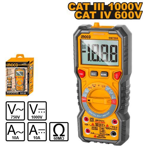 INGCO DM7504 Digital multimeter 600V/1000V