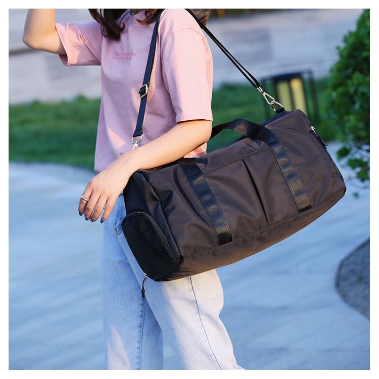 Fashion Travel/Gym Duffel Bag - black