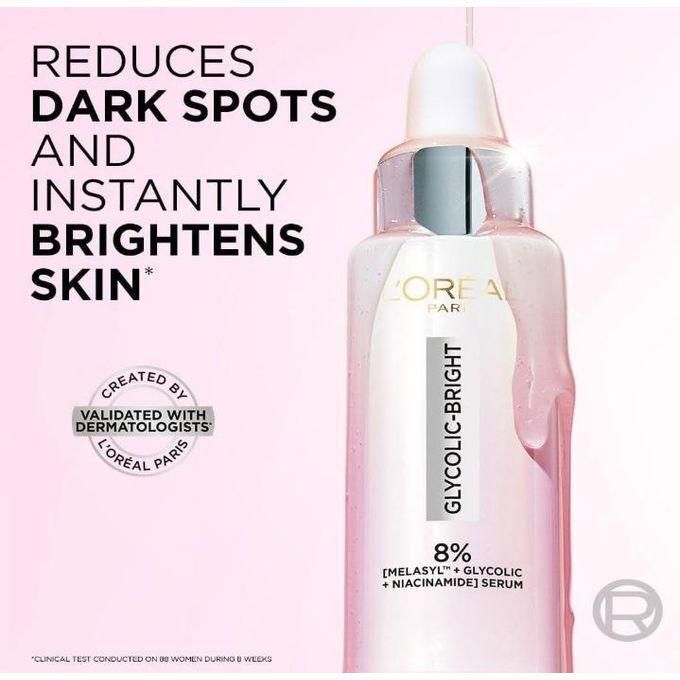 L'Oréal Paris Glycomplete Day & Night Kit, Glycolic Bright Cleanser 100ml, Glycolic Bright Melasyl Serum 30ml, Glycolic Bright Day Cream 50ml, Glycolic Bright Night Cream 50ml
