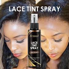 Brzeaf Dark Brown Lace Tint Spray For Wigs-100ml