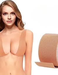 5cmx5M Boob Tape Bra Self Adhesive Tape Bra -heavy-duty, stretchy hypoallergenic and breathable invisible Body and Breast Lifting Tape
