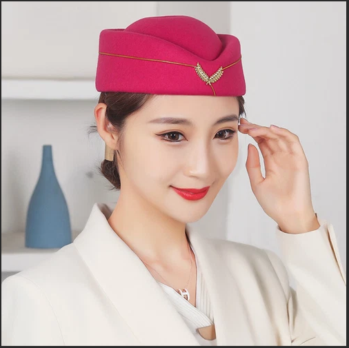 Air Hostess women/ladies head berets /hat - Fashionable Airline Stewardess Flight Attendant Air Hostess Vintage hat