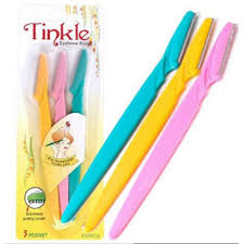 3pcs Tinkle Eyebrow razor & shaper - serves as  facial hair razor  Tinkle eyebrow razor & shaper shaper