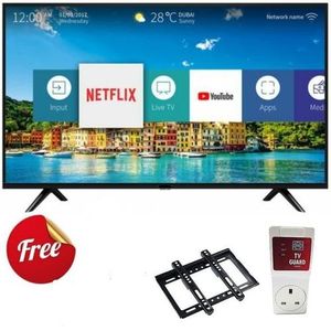 CTC 43 INCHES UHD 43 SMART ANDTOID TV CT43F1S WITH NETFLIX, YOUTUBE, BLUETOOTH AND FREE TV GUARD AND WALLMOUNT