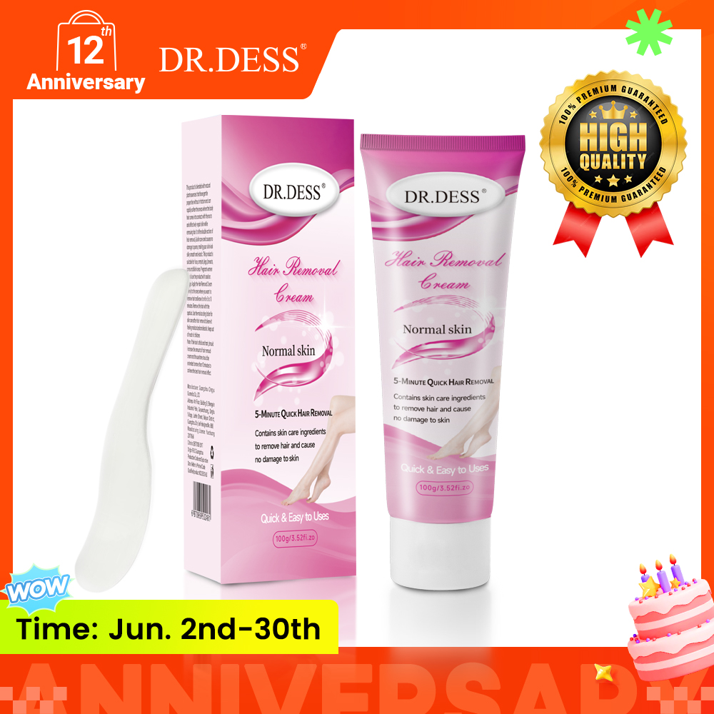 DR.DESS Hair Removal Cream Men and Women Fast Shaving Hair Removal Cream Painless Hair Removing Effective Hair Removal Cream For Face Armpit Leg Intimate Parts