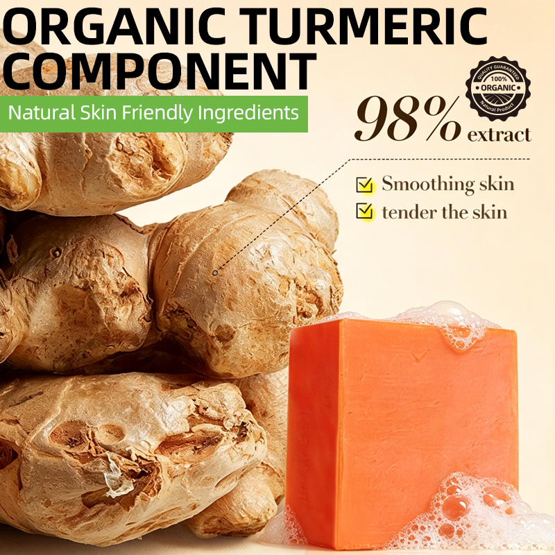 DR.DESS Turmeric Soap Anti Acne Skin Repair Deep Cleaning Skin Cleanser Soap Reducing Inflammation For Body and Face