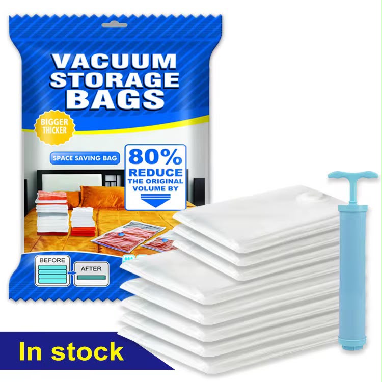 5pcs Vacuum Storage Bags plus Pump