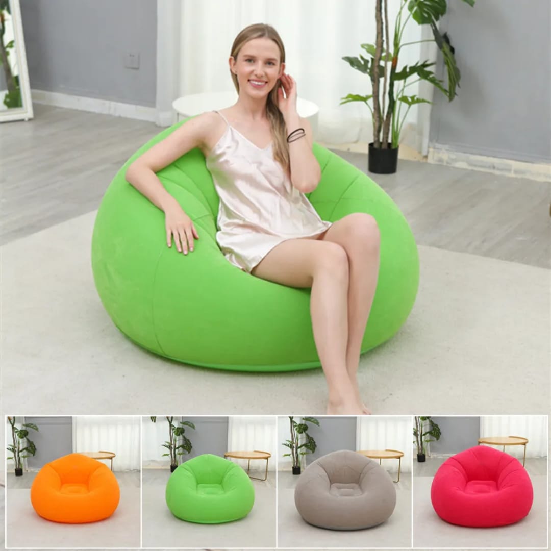 LARGE LAZY INFLATABLE SOFA SEAT / INFLATABLE BEAN BAG