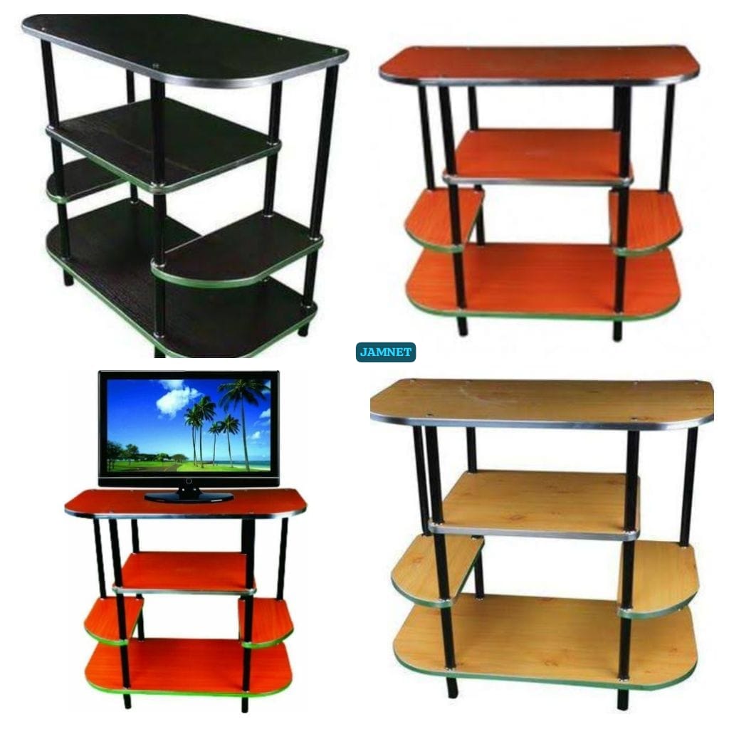 💪😇 32-Inch Brown Butterfly-Shaped Wooden TV Stand - Space-Saving Design, Easy Assembly / Wooden executive tv stand 💪😇